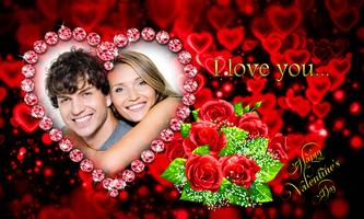 Valentine Day Photo Frame تصوير الشاشة 2