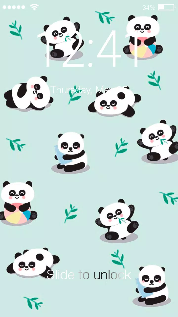 Cute Panda Unicorn Pink Girly Screen Lock APK for Android Download