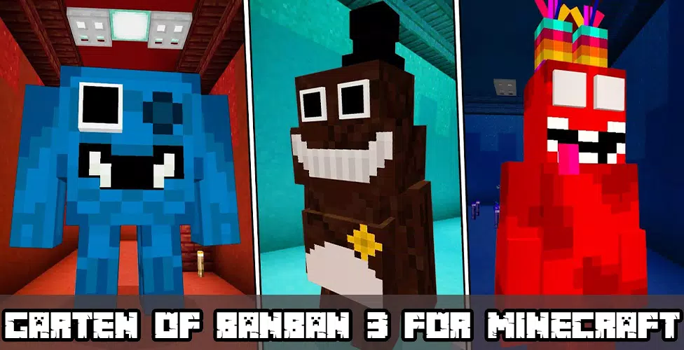 CONHEÇA os PERSONAGENS de GARDEN OF BANBAN 3 no MINECRAFT 