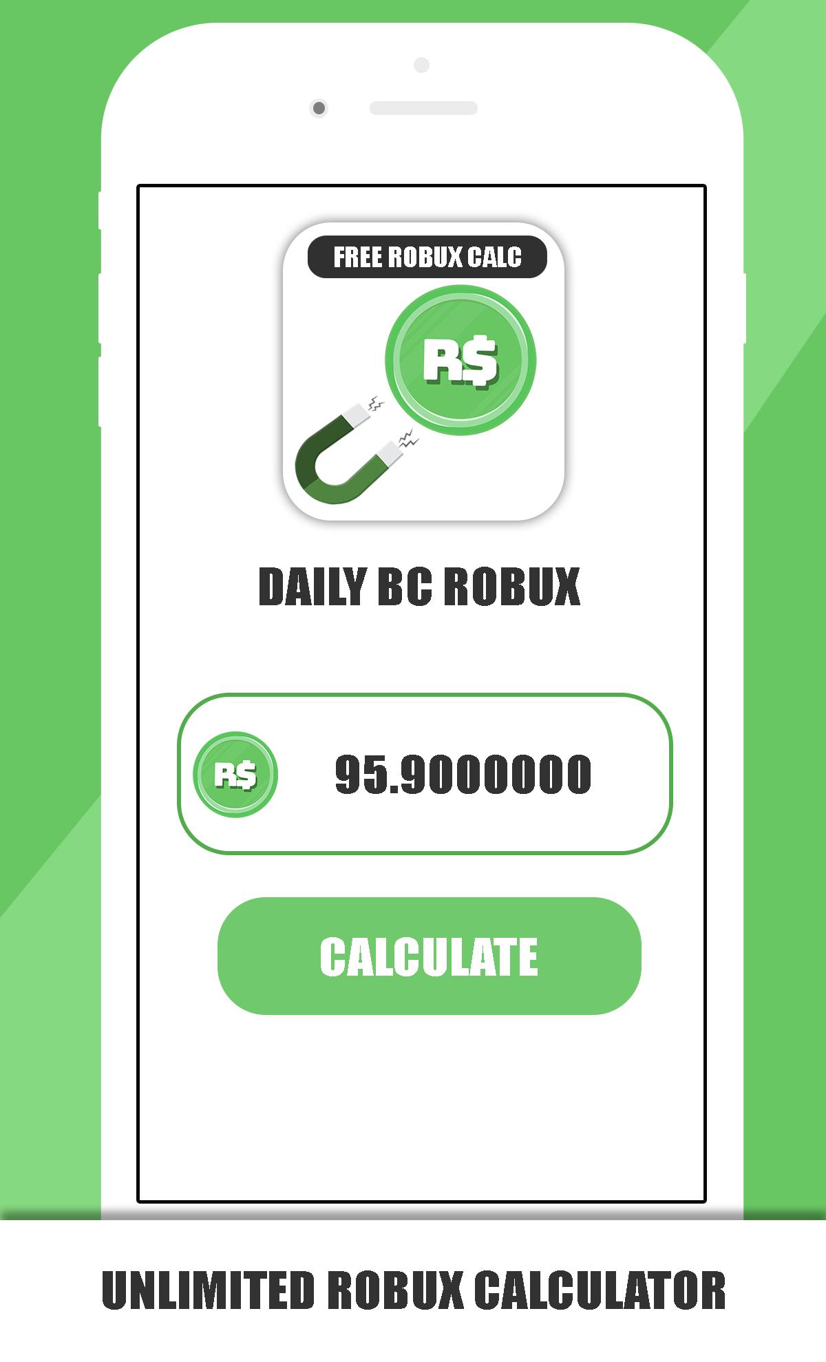 Free Robux Calculator For Rblox Rbx Magnet For Android Apk