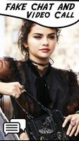 Selena Gomez Fake Chat & Call Affiche