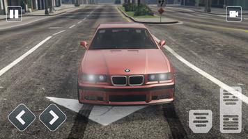 Supercar BMW M3 E36 City Drift Affiche