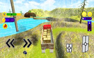 Parking Red Truck Game تصوير الشاشة 1