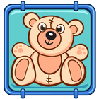 Toy Teddy Bear Falling أيقونة