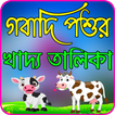 গবাদি পশুর খাদ্য তালিকা
