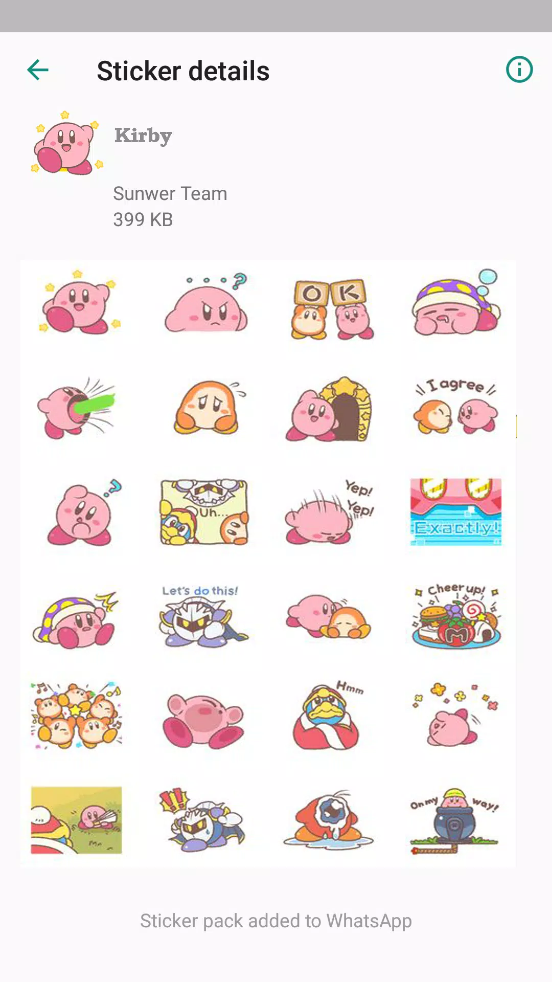 Kirby Sticker WhatsApp APK for Android Download