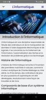 Cours d'informatique capture d'écran 1