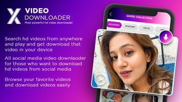 X Video Downloader Affiche