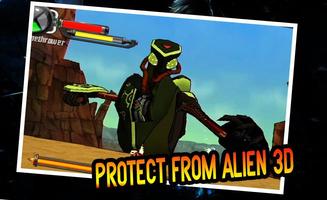 Alien Ben : Protect From Earth 3D 스크린샷 1