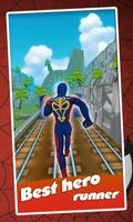 hero Spider Run superheroes Plakat