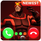 Superheld-Anrufer-Bildschirm: Vollbild-Anrufer-App Zeichen