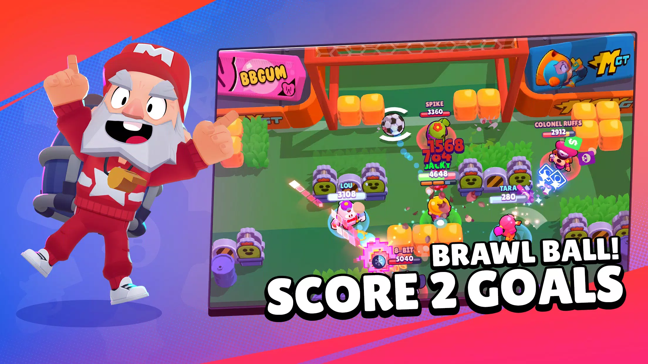 Brawl Stars APK Download, pick up your hero characters in 3v3 smash and  grab mode. Brock, Shelly, Jessie and Barley!