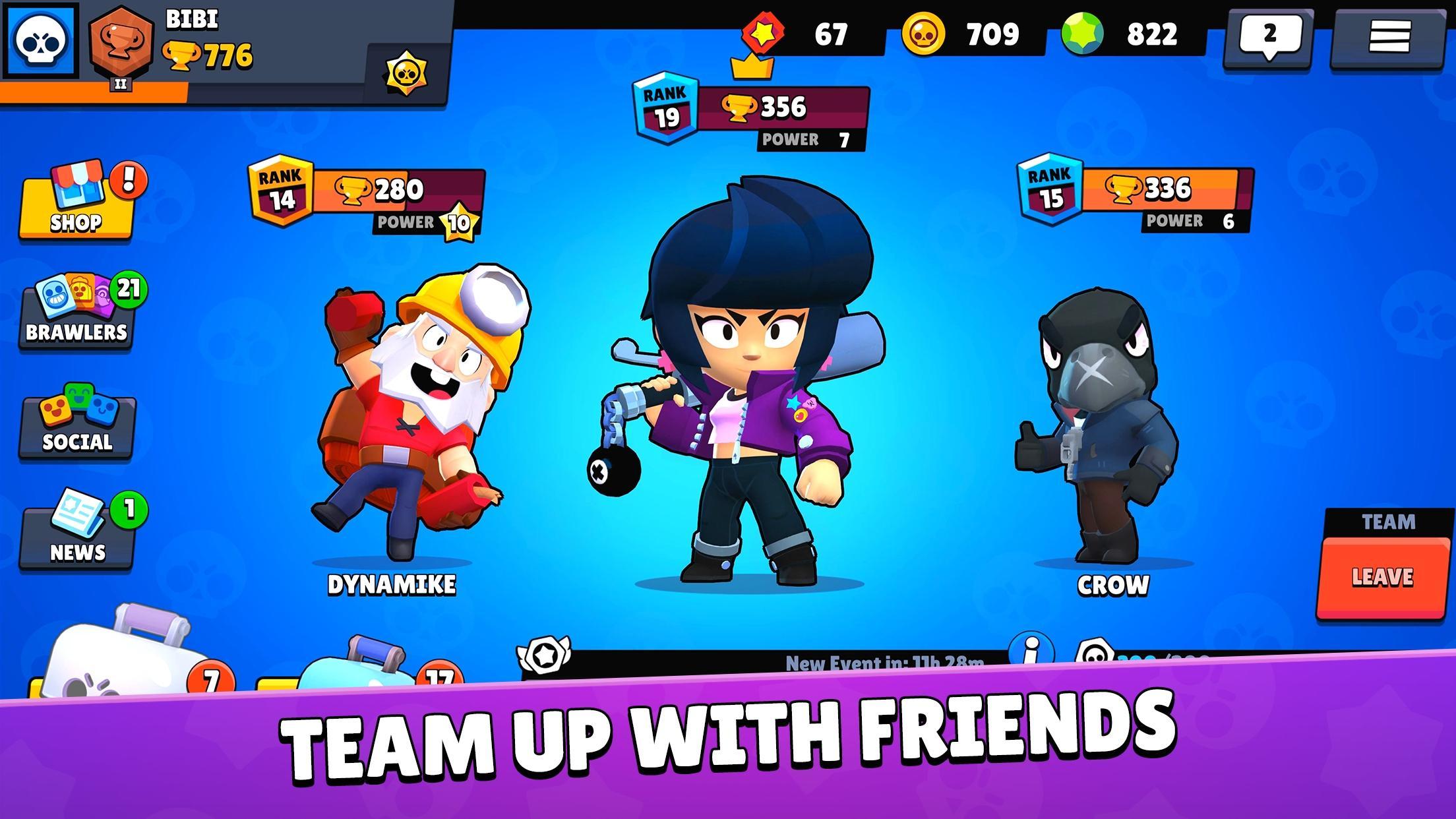 Brawl Stars Apk Download Pick Up Your Hero Characters In 3v3 Smash And Grab Mode Brock Shelly Jessie And Barley