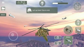 Poster Helicopter Simulator: Guerra