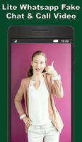 Lite WhatsApp Chat & Fake Call Video poster