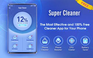 Super Cleaner - Most Effective & Free Cleaner App Poster