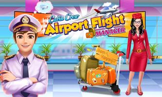 Cabin Crew Airport Flight Manager Affiche