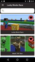 Lucky Block Race Maps for Minecraft PE Affiche