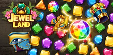 Jewel Land : 3-Gewinnt-Puzzle