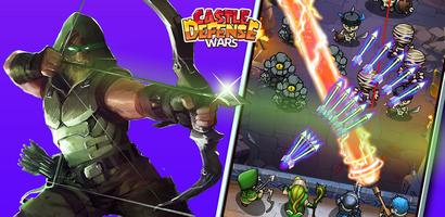 Zombie wars Castle defense poster
