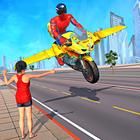 Superhero Flying Bike Game أيقونة