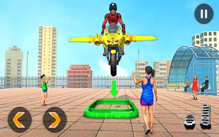 Superhero Flying Bike Game تصوير الشاشة 3