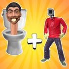 Merge Toilet Monster Game bop ícone