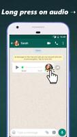 Audio to Text for WhatsApp poster