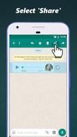 Audio en Texte pour WhatsApp capture d'écran 1