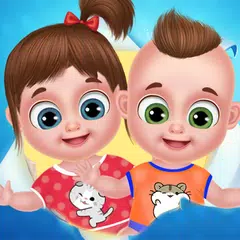 Gêmeos jogos babá de creche