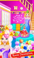 Princess Birthday Cake Party S Ekran Görüntüsü 2