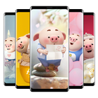 Cute Pig Fond d'écran - Piggy arrière-plans icône