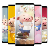 Cute Pig Fond d'écran - Piggy arrière-plans icône