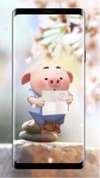 Cute Pig Wallpaper syot layar 3