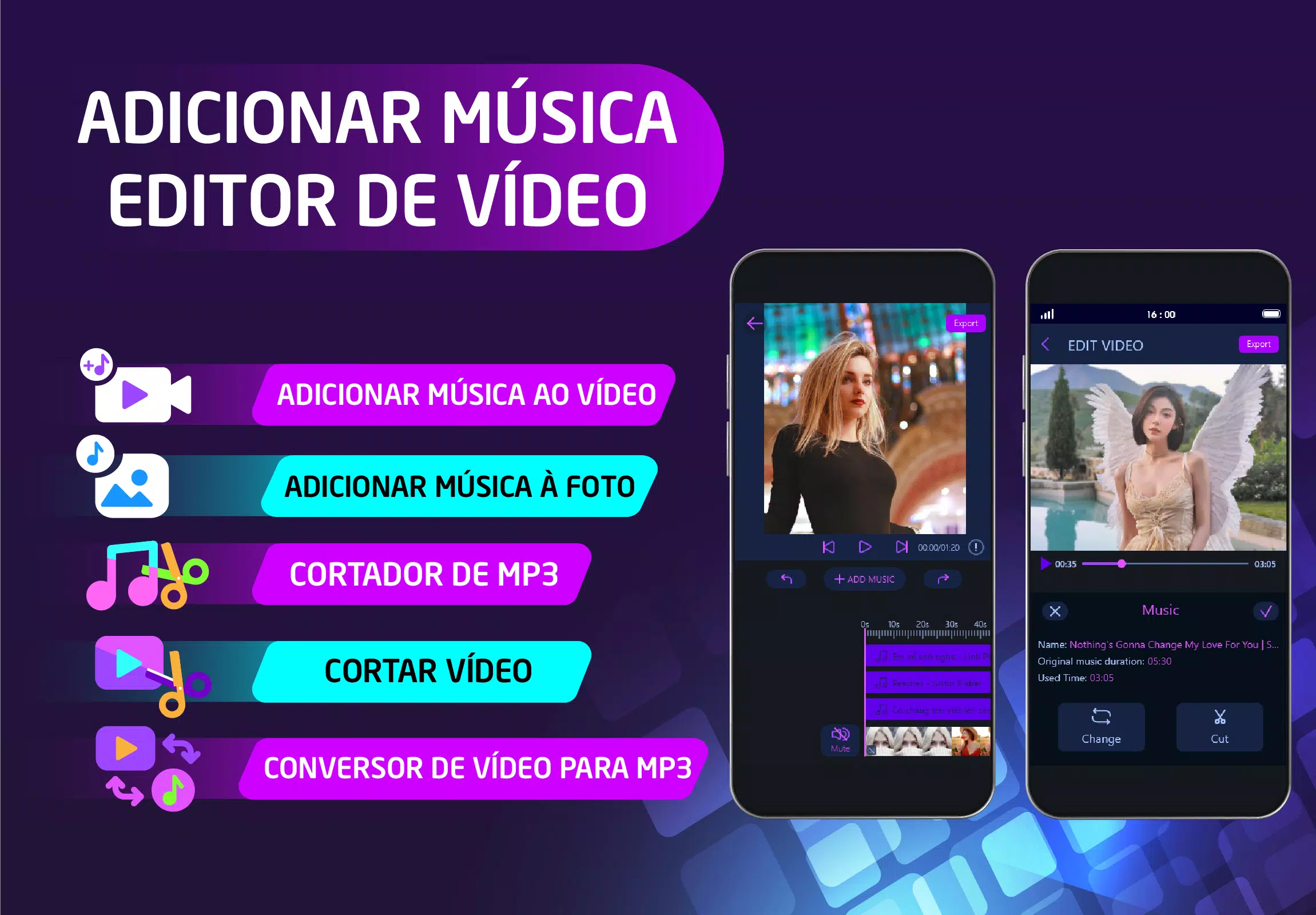 Como Adicionar Músicas a Vídeo do  com  Video Editor