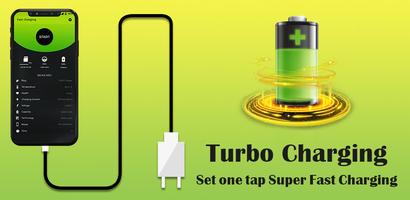 Turbo Charging: Set one tap Super Fast Charging Cartaz