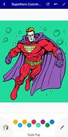 Strong Superhero Coloring Book Affiche
