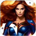 Super hero Adult Sexy Coloring