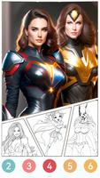 Super hero Adult Sexy Coloring Ekran Görüntüsü 3