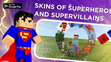Superhero Mods para Minecraft Cartaz