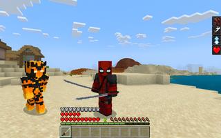 Superheroes Minecraft mod captura de pantalla 1