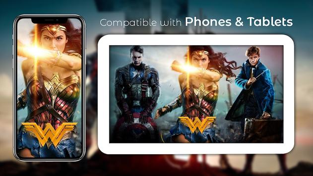 android icin super kahramanlar duvar