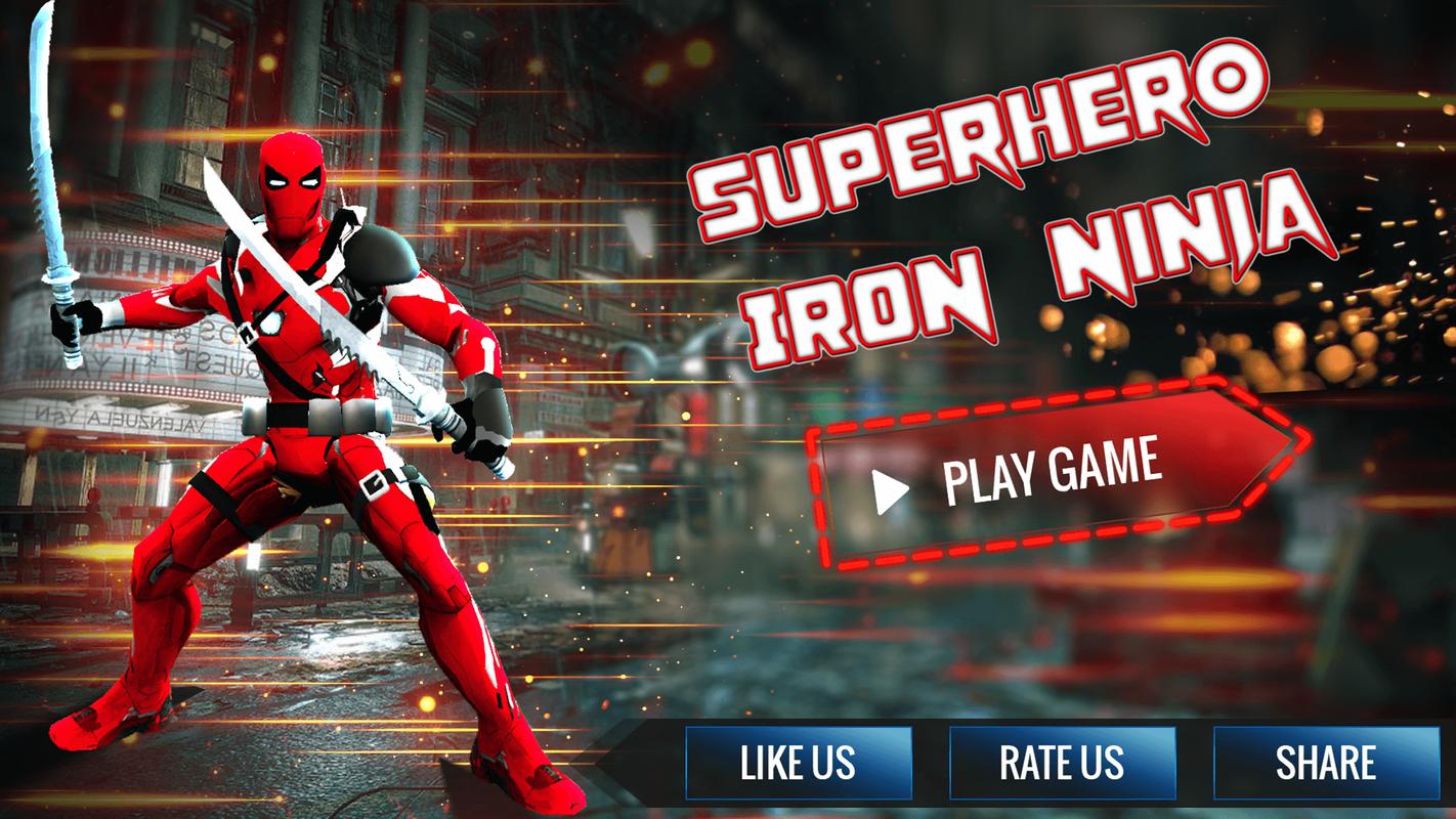 Superhero Iron Ninja Battle: City Rescue Fight Sim for ...
