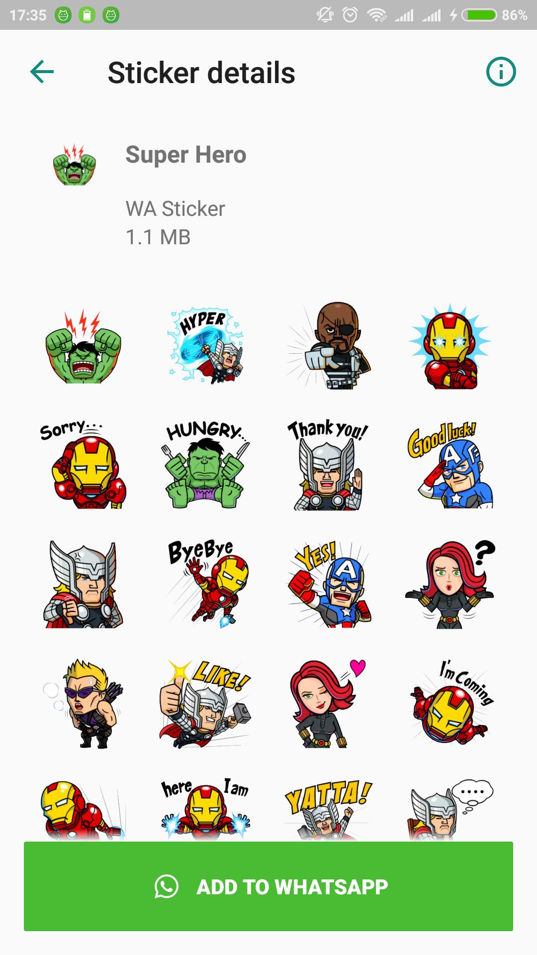 Superhero Stickers For Whatsapp Wastickerapps For Android Apk