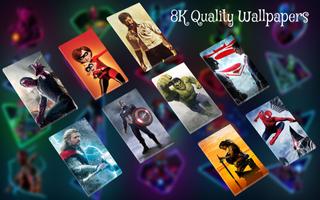 Superhero Wallpaper : Live 4D Wallpaper اسکرین شاٹ 1