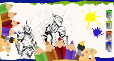 Ultraman Zero - Coloring Book ảnh chụp màn hình 1