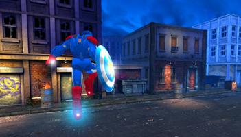 Superhero iron robot fight captain 3D screenshot 1