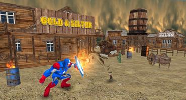 Superhero iron robot fight captain 3D screenshot 2