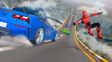 Superhero Car Stunt Race Trick screenshot 1