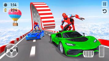 Superhero Car Stunt Race Trick screenshot 2